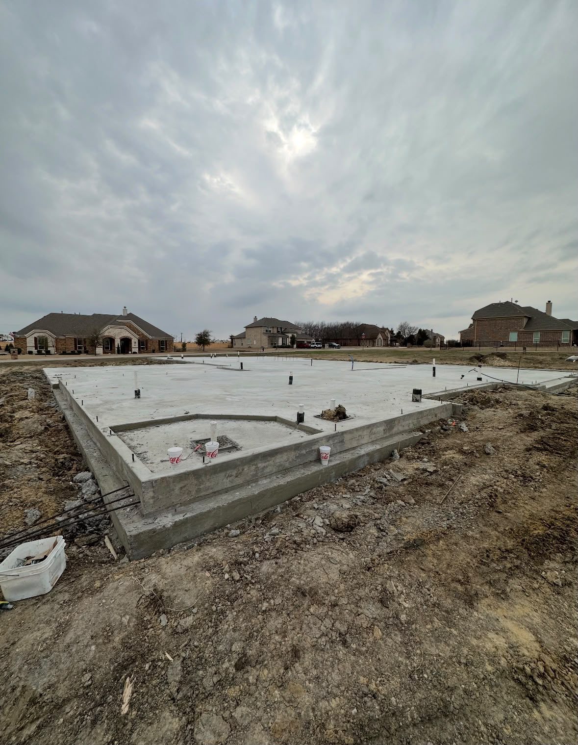 Concrete walkway work