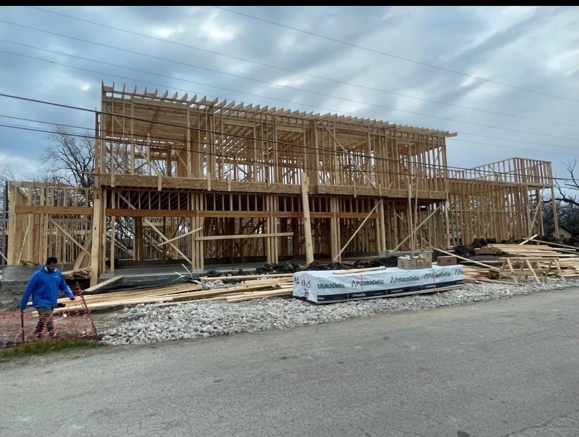 Large home framing
