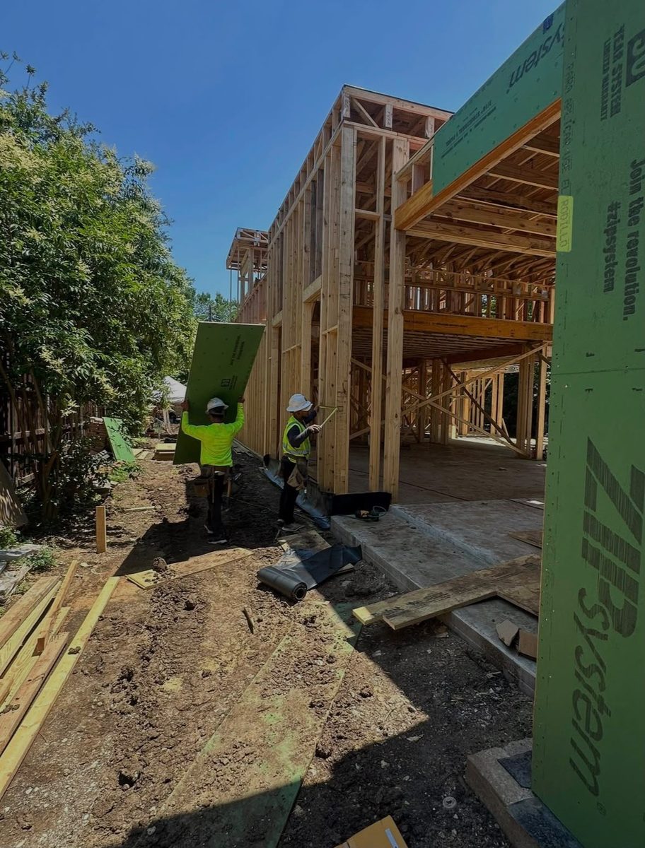 Framing crew at work